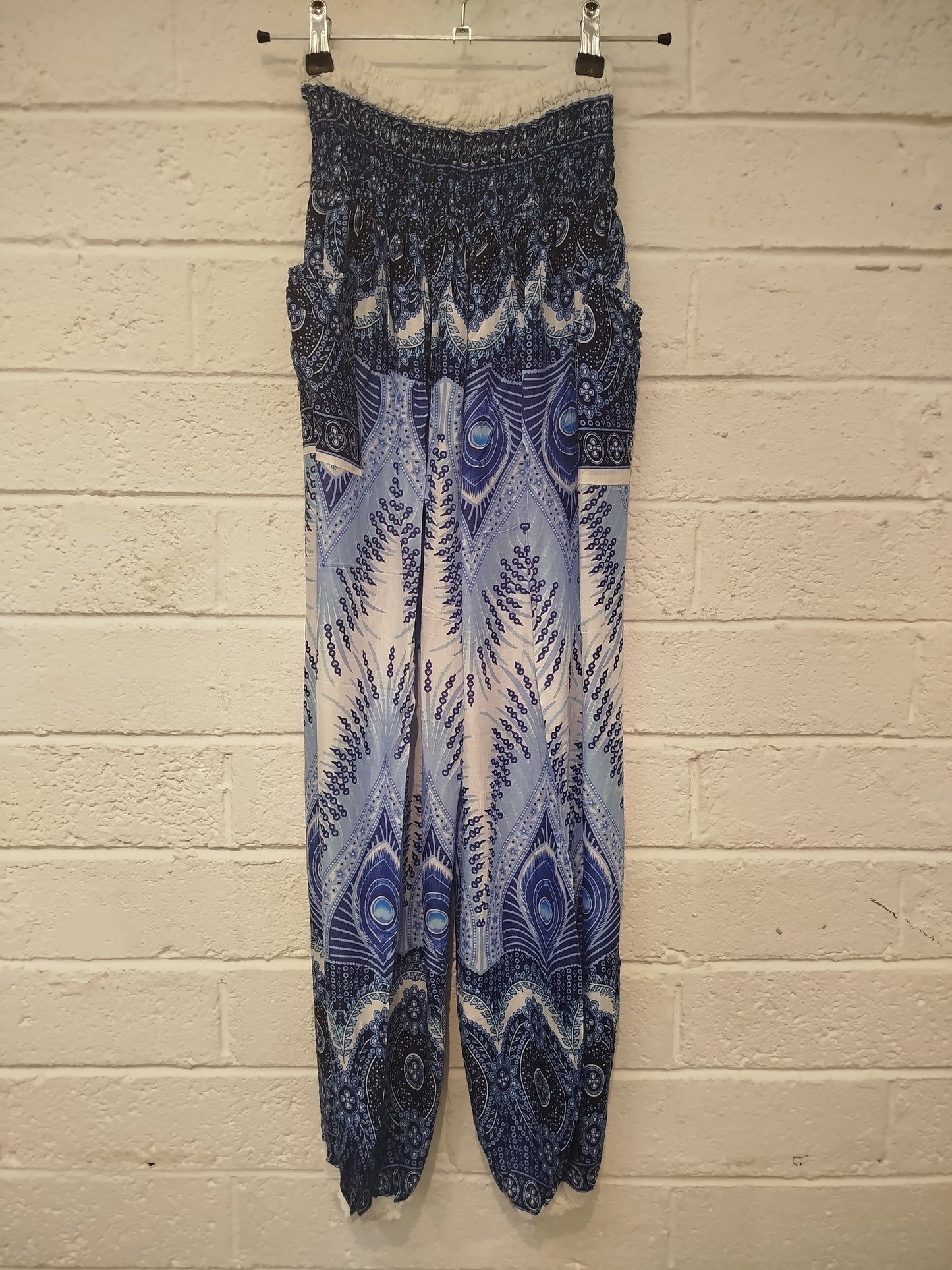 Peacock Mandala Print Trousers