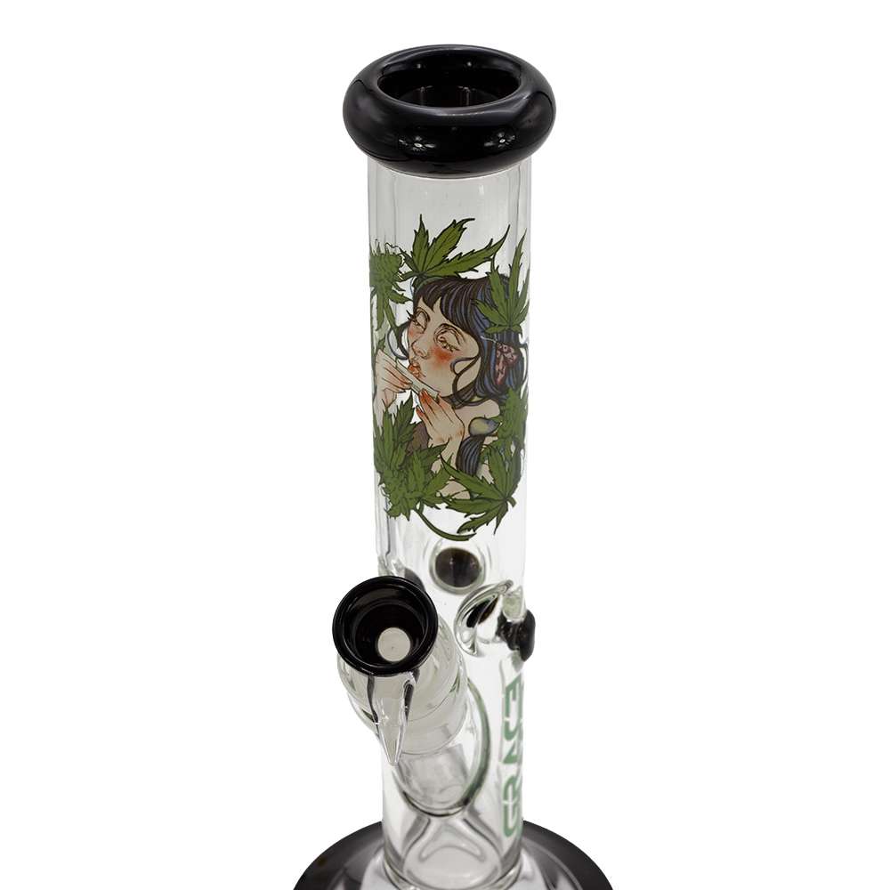 GRACE GLASS X G-ROLLZ Leaf Goddess Glass Water Pipe