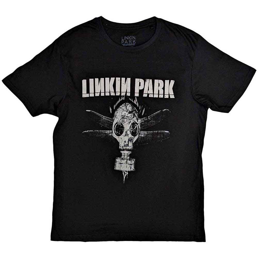 LINKIN PARK UNISEX T-SHIRT: Gas Mask Black