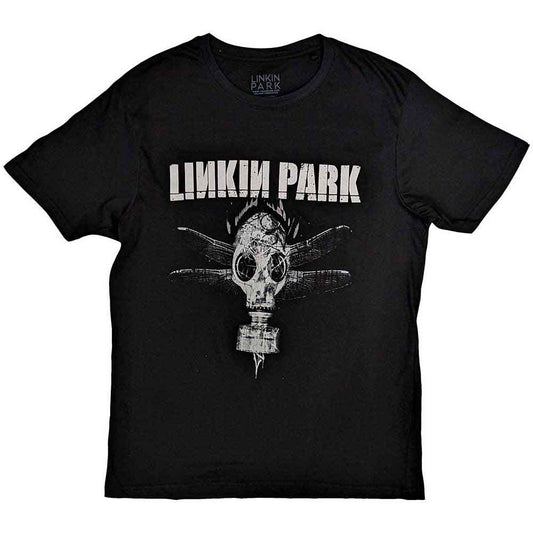 LINKIN PARK UNISEX T-SHIRT: Gas Mask Black
