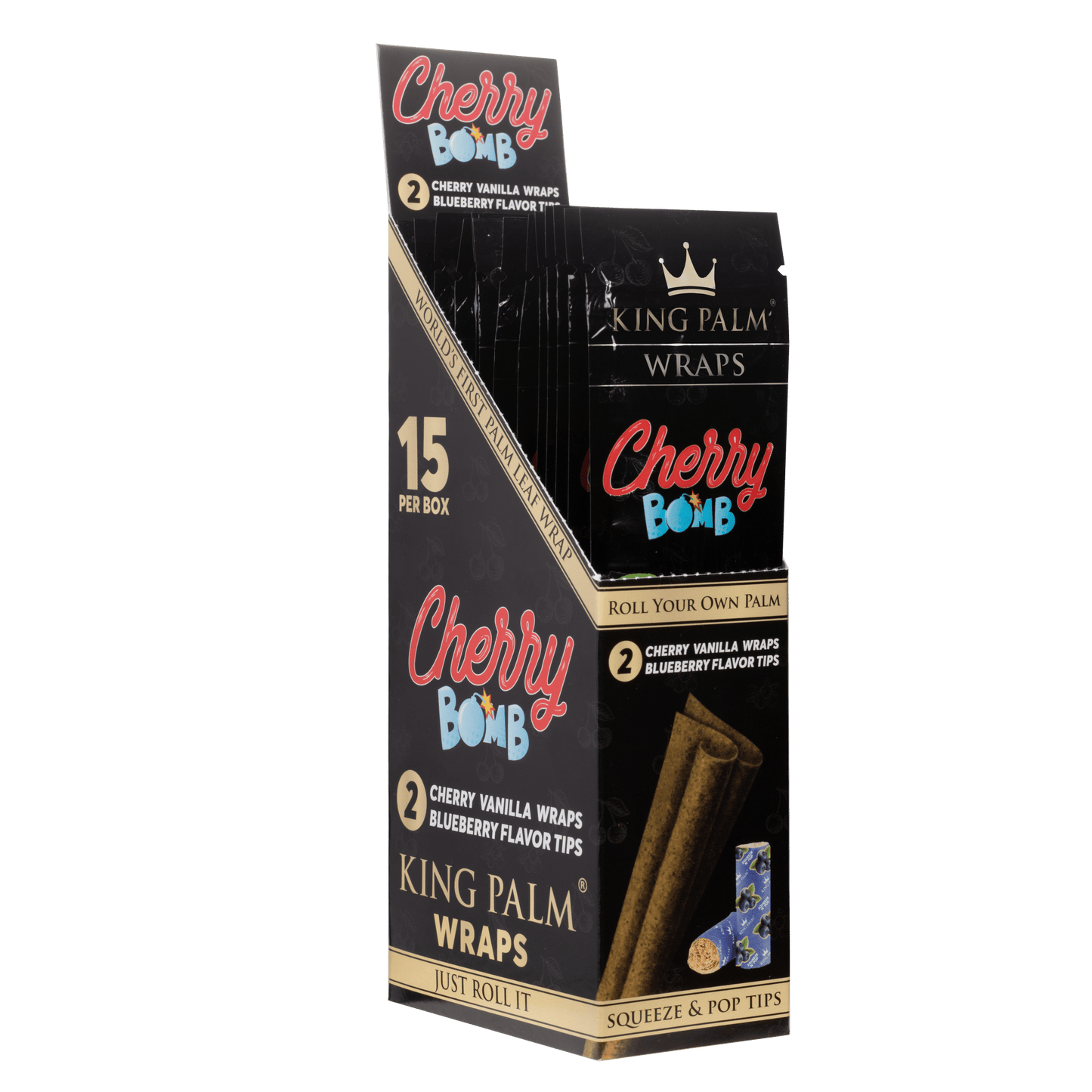 KING PALM Wraps & Squeeze&Pop Tips - Cherry Bomb