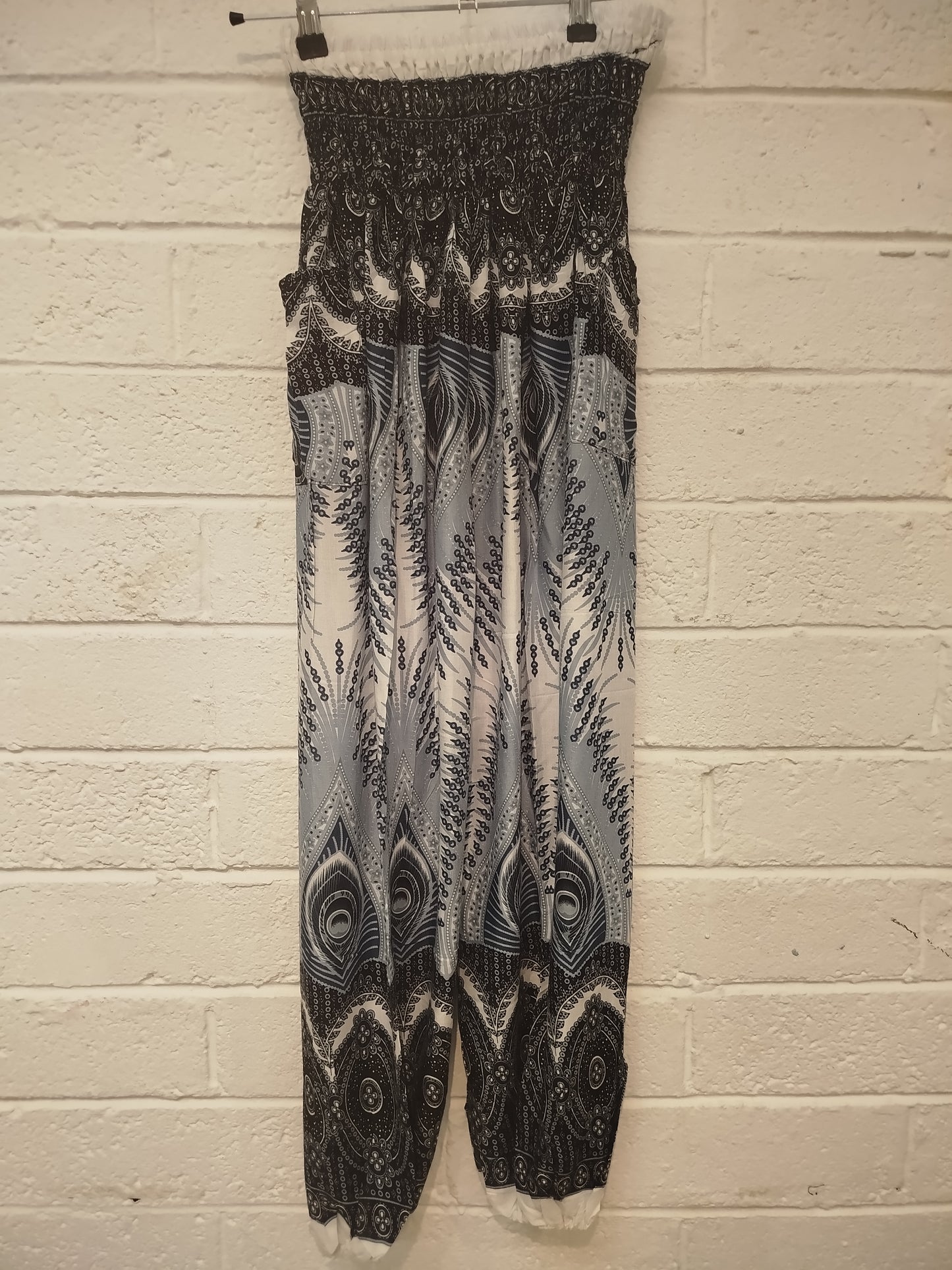 Peacock Mandala Print Trousers