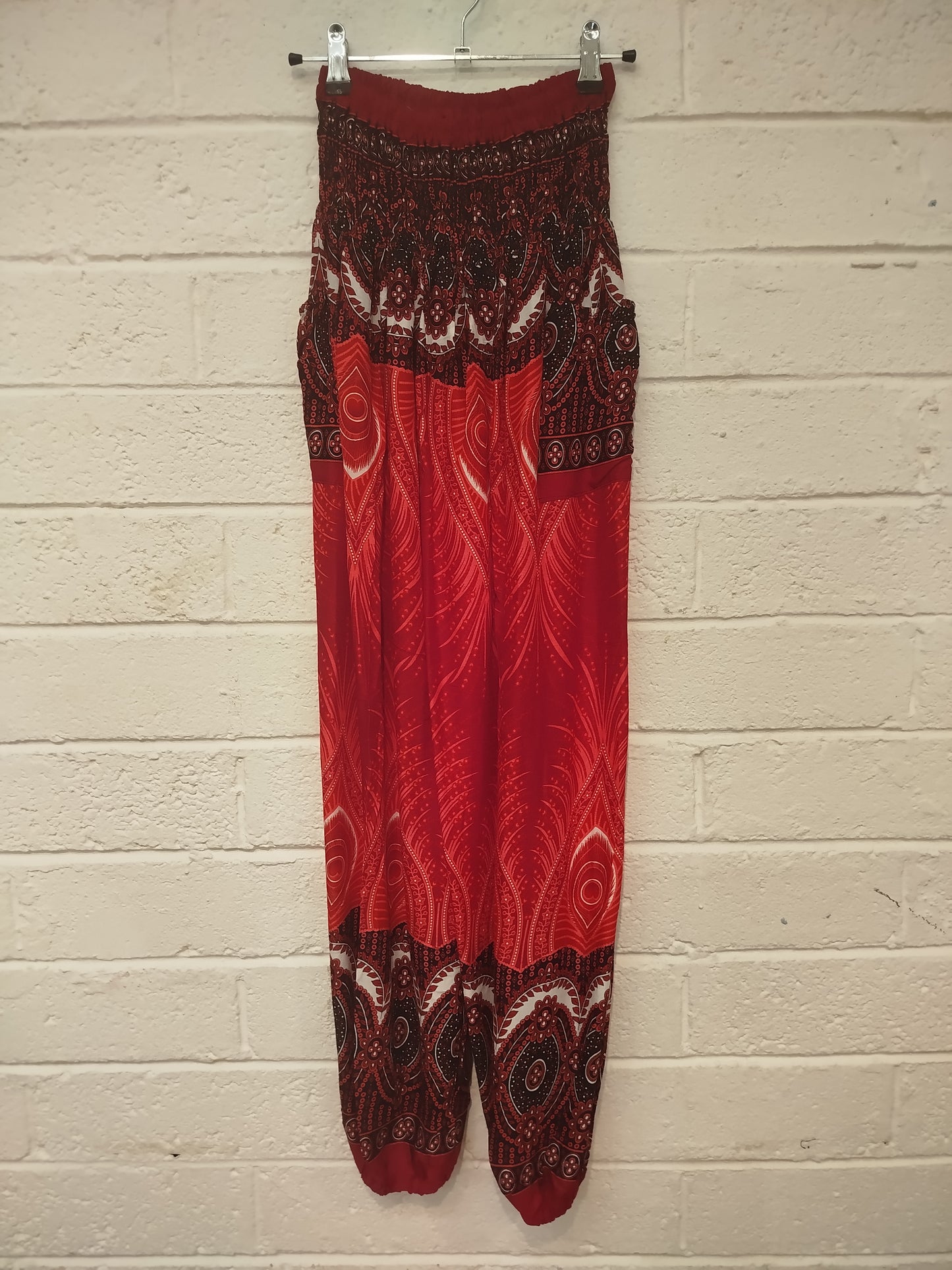 Peacock Mandala Print Trousers