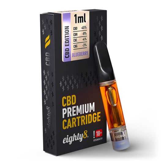 Eighty8 Blueberry 45% CBD Cartridge 1ml