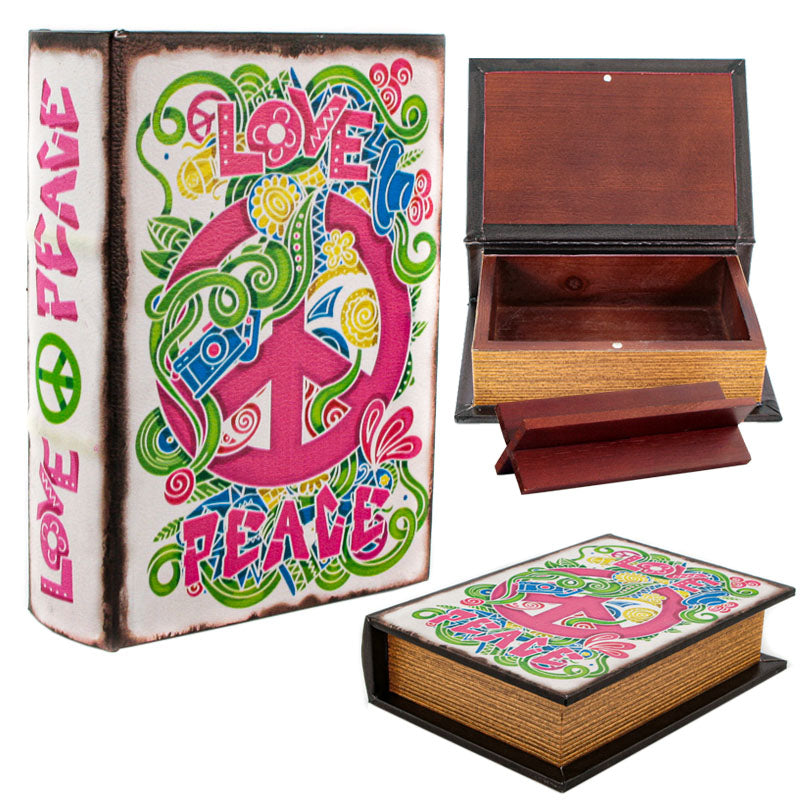 Stash Book Rolling Box - Love & Peace