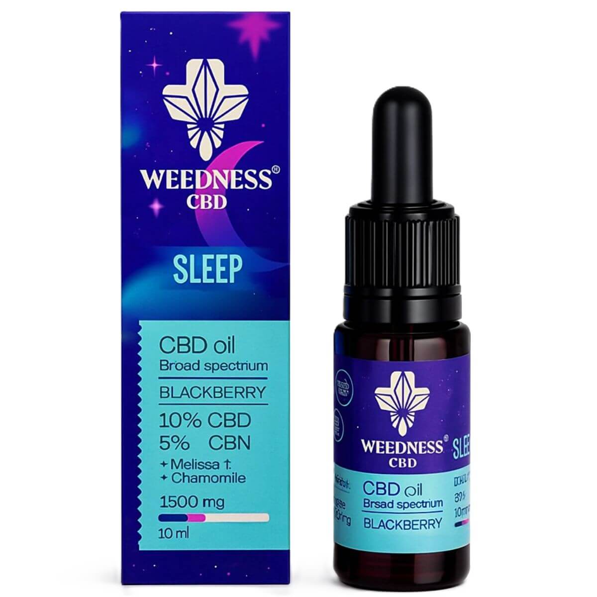 Weedness CBD Oil Sleep Aid 10% CBD + 5% CBN (10ml)