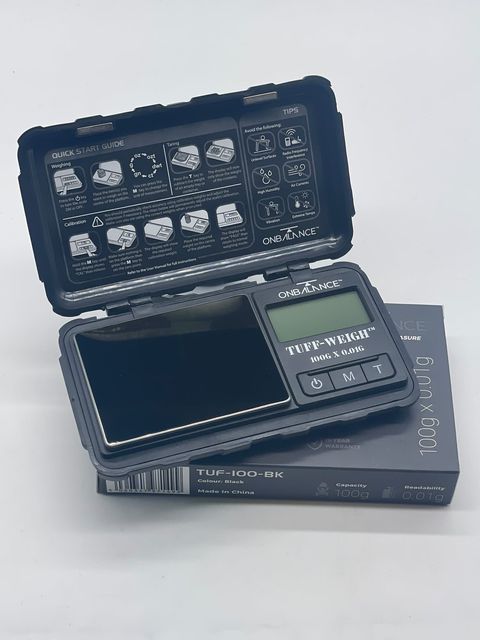 ONBALANCE Tuff-Weigh Scale Black 0.01-200g