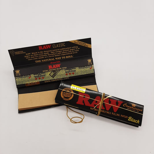 RAW Kingsize Preto com pontas