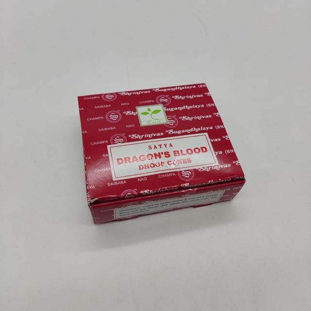 SATYA Dragon's Blood Incense Cones - Large Pack