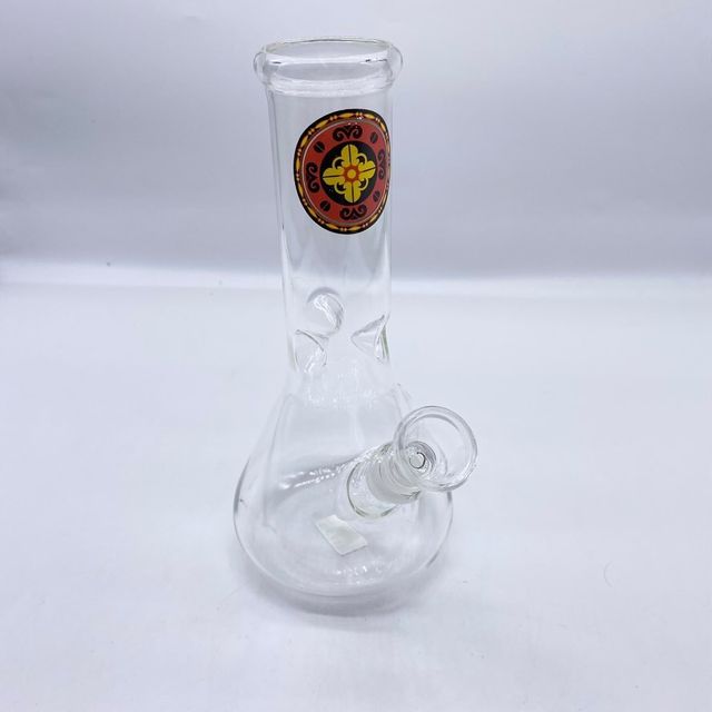 Mandala Ice Glass Water Pipe