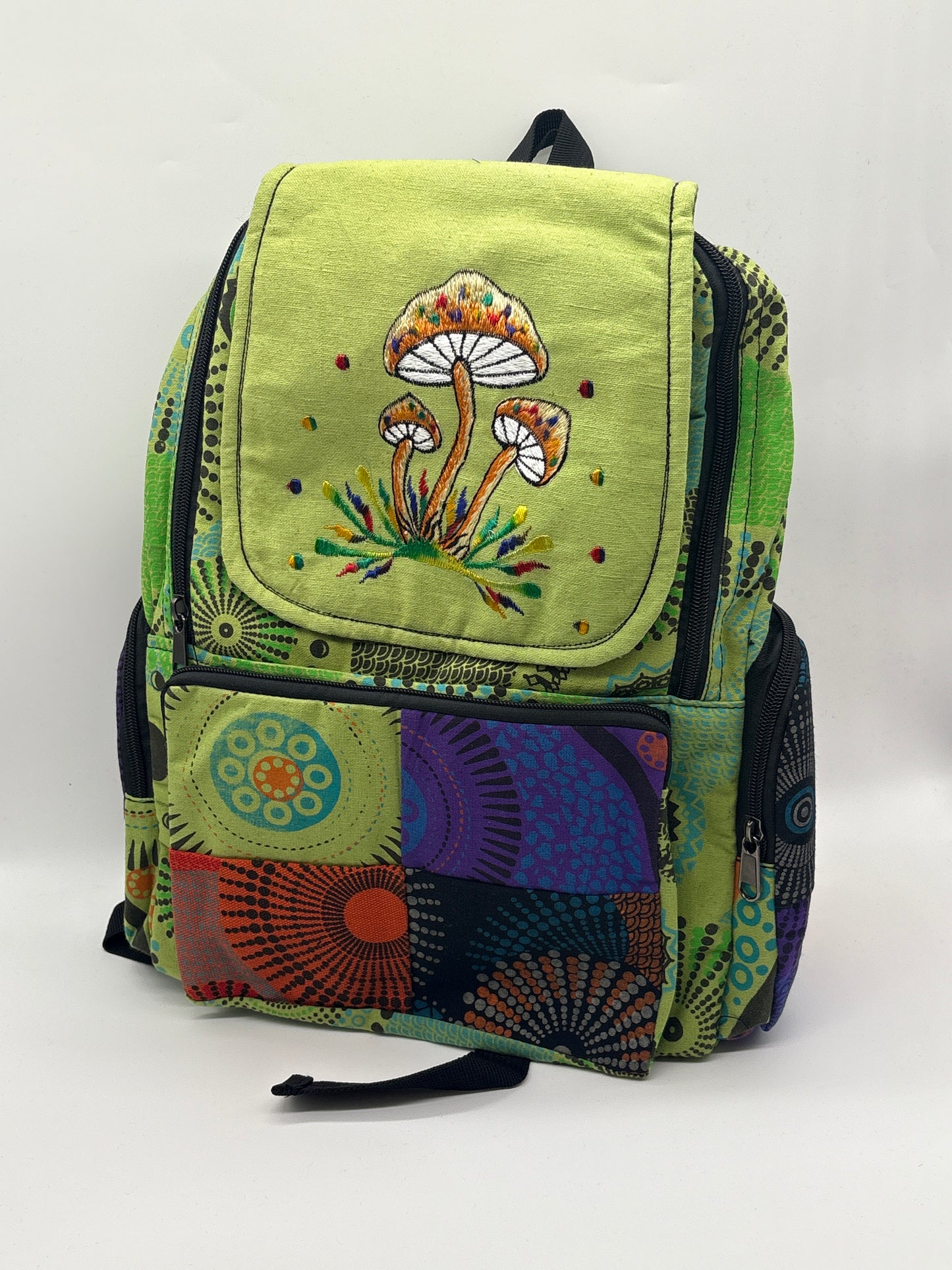 Patchwork Mushroom BackPack