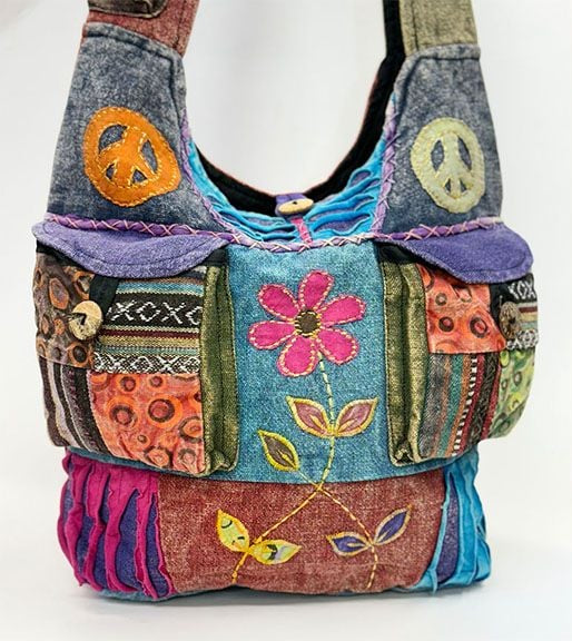 Pink Flower Shoulder Bag 907