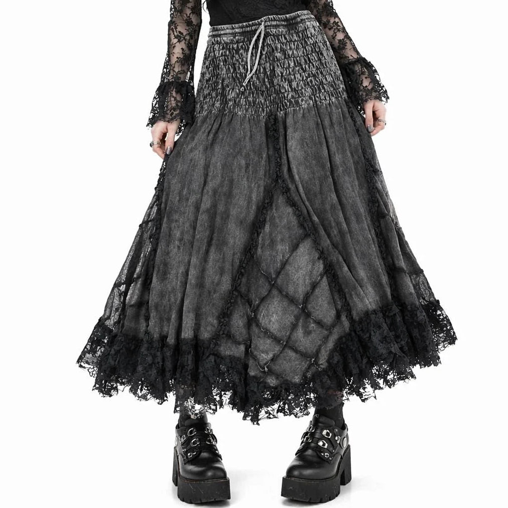 Cross Patch Maxi Skirts