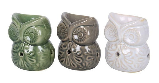 Small Ceramic Owl Oil Burners