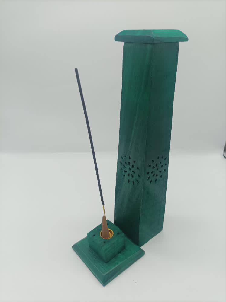 Green Pillar Incense Holder