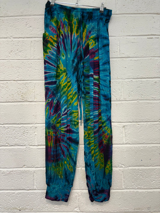Stretchy Tie Dye Cuffed Trousers TH800