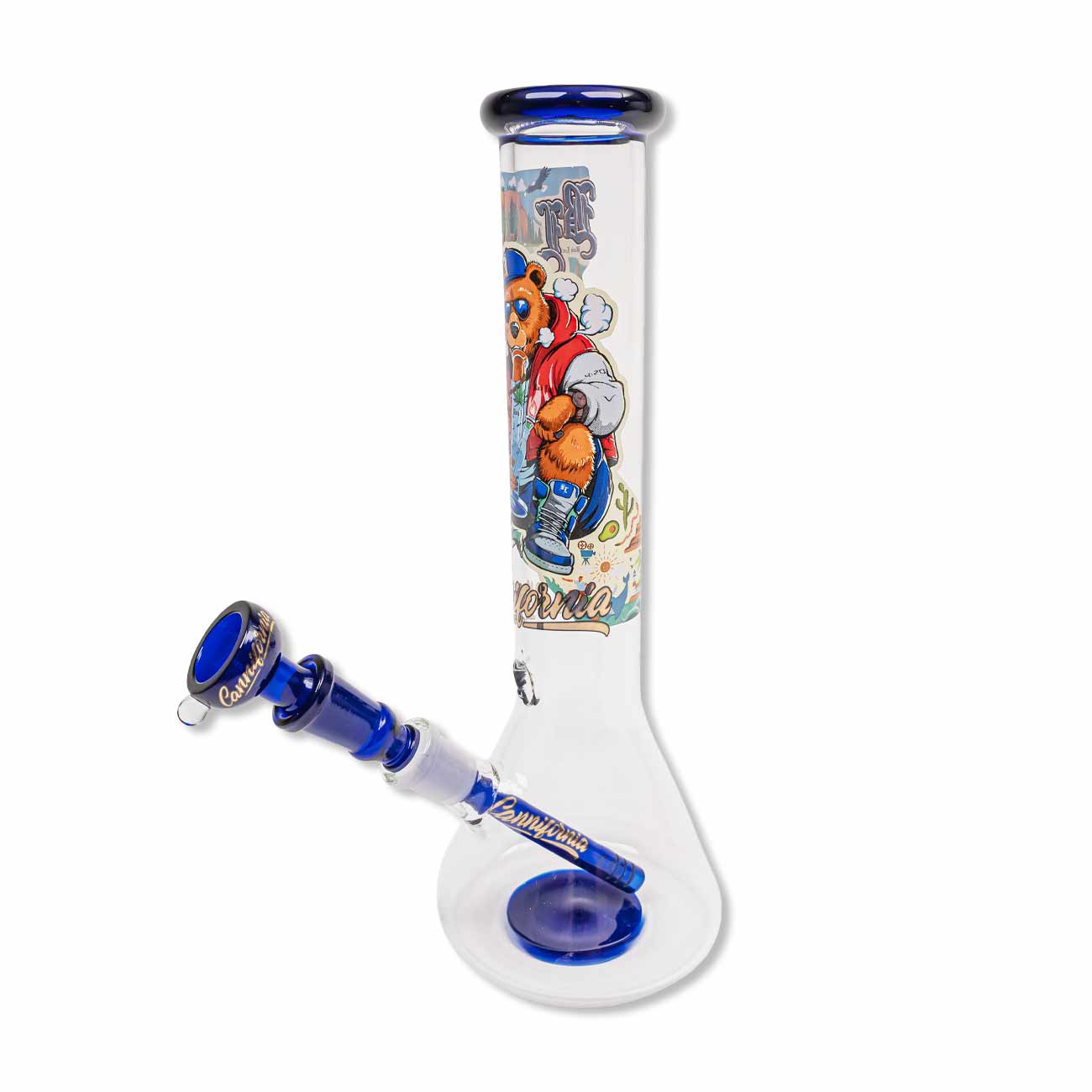 BLACK LEAF Cali Bear Glass Water Pipe