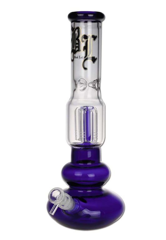 BLACK LEAF Blue Betty 5-Arm Perc Glass Water Pipe