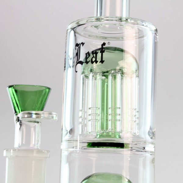 BLACK LEAF 3x8-Arm Perc Glass Water Pipe
