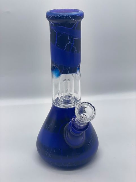 Crackle Ice Catcher Perc Glass Bongs