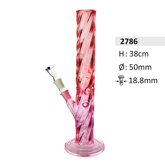 Pink Twister XStrong Glass Water Pipe