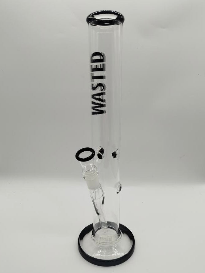 Wasted Straight Glass Water Pipe