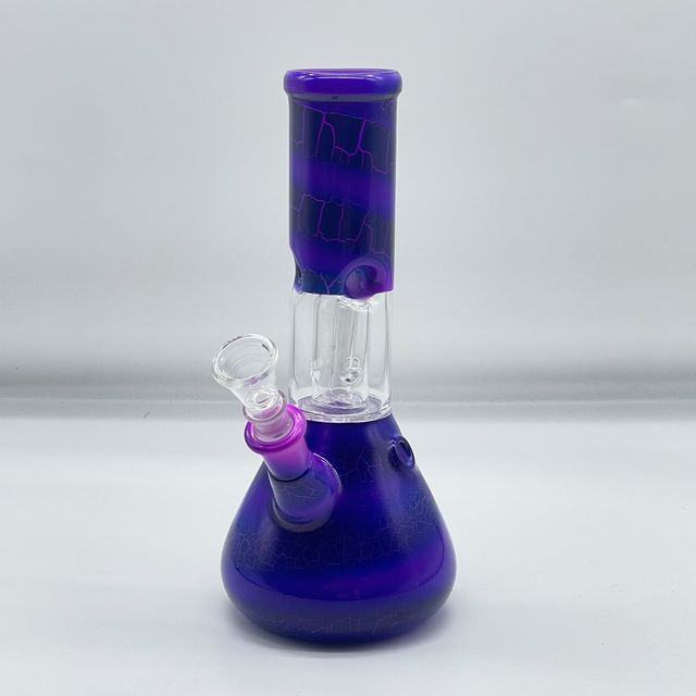 Crackle Ice Catcher Perc Glass Bongs