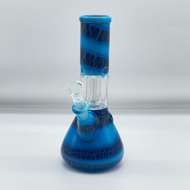 Crackle Ice Catcher Perc Glass Bongs