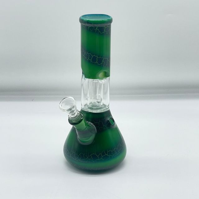 Crackle Ice Catcher Perc Glass Bongs