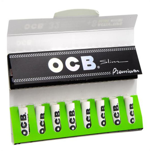 OCB Black Kingsize Papers with Activ Tips