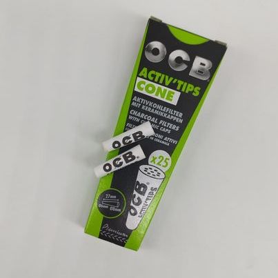 OCB Activated Charcoal Cone Filters