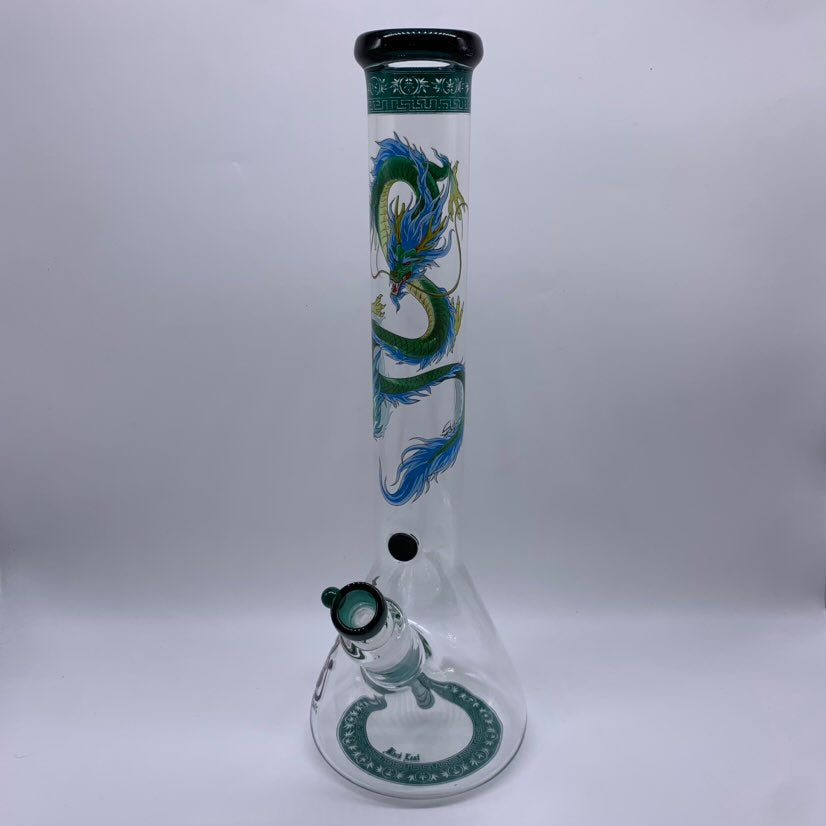 BLACK LEAF Blue Dragon Beaker Glass Bong