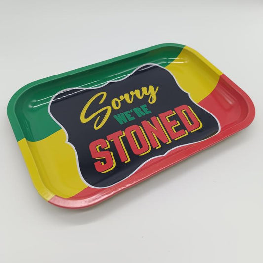 Sorry We're Stoned Medium Roll Tray