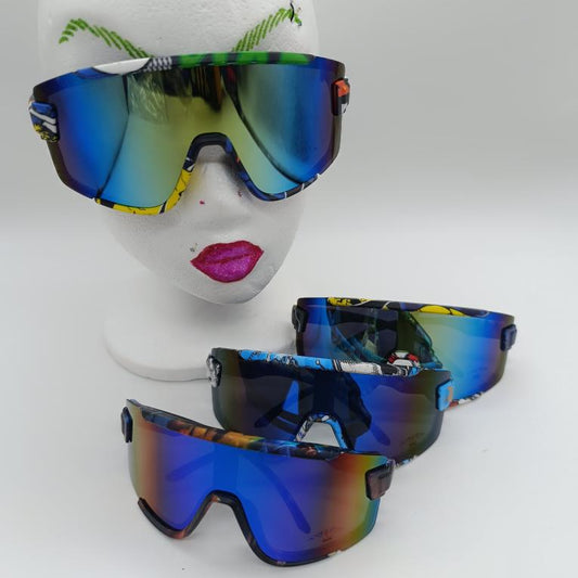 Patterned Ski Goggle Sunglasses