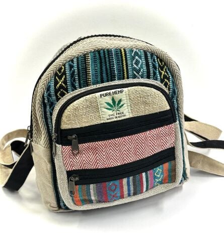 Mini mochila PURE HEMP - Mistura Verde