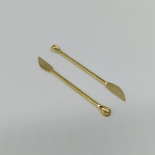 Gold Snuff Spoons