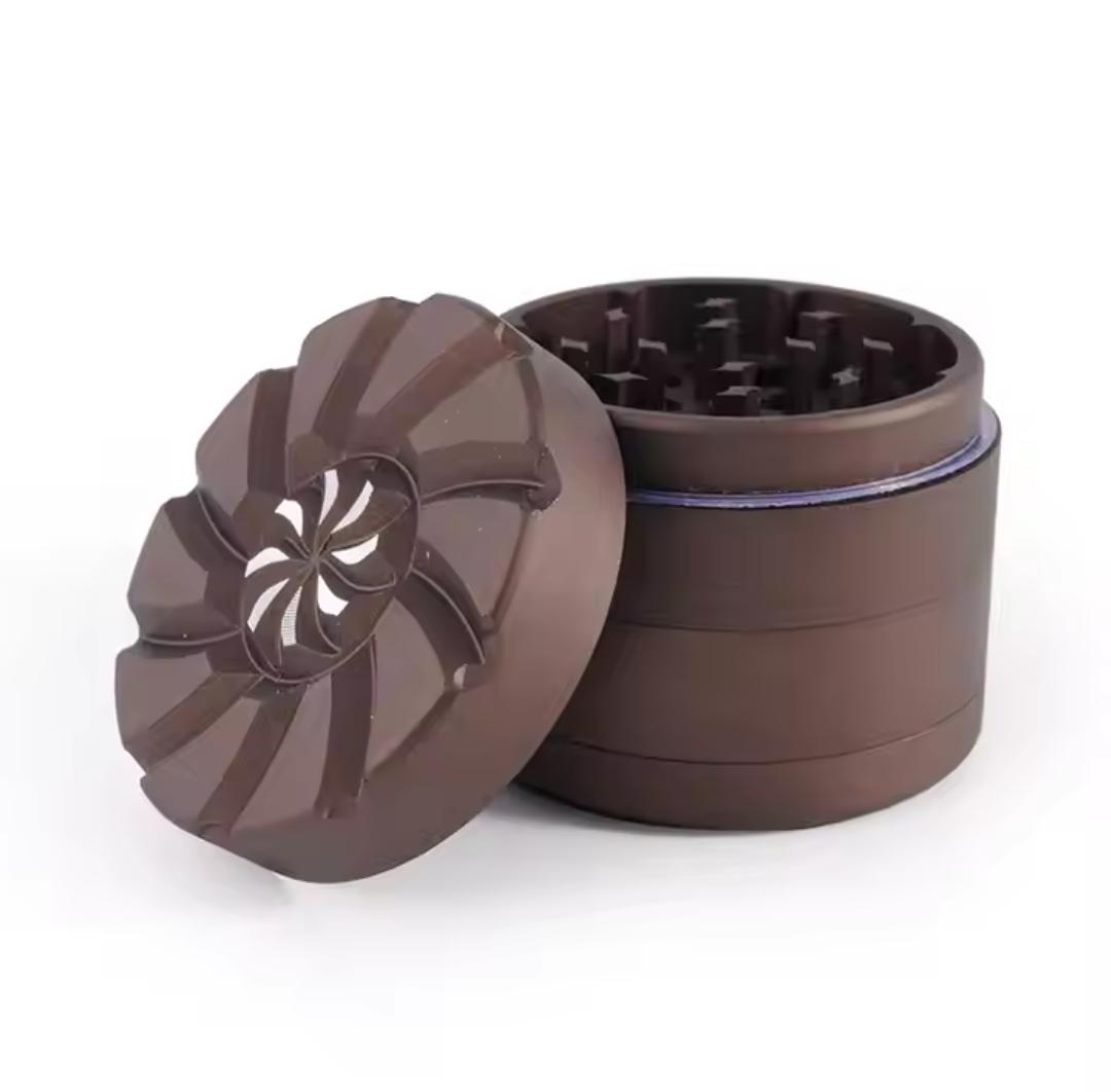 Swirly Lid 4-Part Grinder