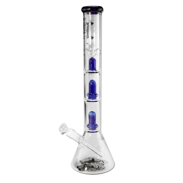 BLACK LEAF Tower 3-Perc XL Glass Bong