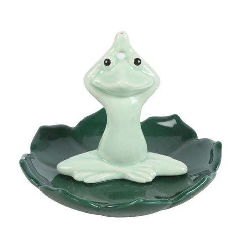 Ceramic Frog Incense Holder