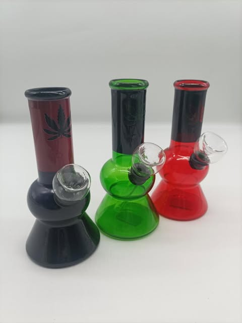 Mini Leaf Glass Water Pipe