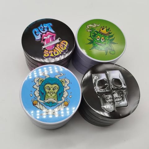 Metal & Acrylic Herb Grinder - 4 Part