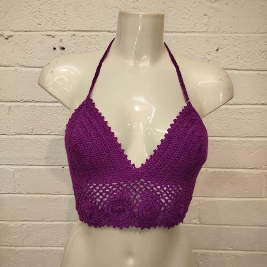 Purple Crochet Bralette