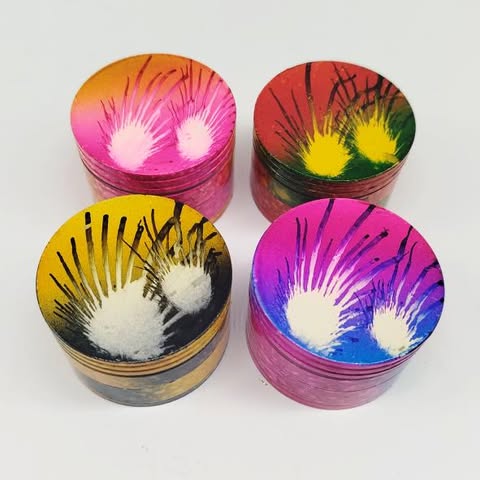 Peacock 4-Part Herb Grinder