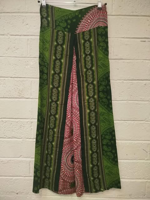 Double Layer Pants Green Mandala