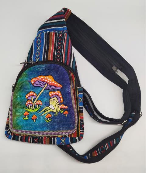 Mushroom Frog Convertable Cross-Body Bag