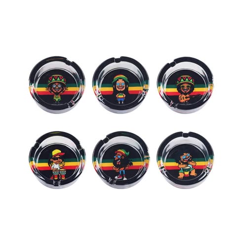 Rasta Life Glass Ashtray