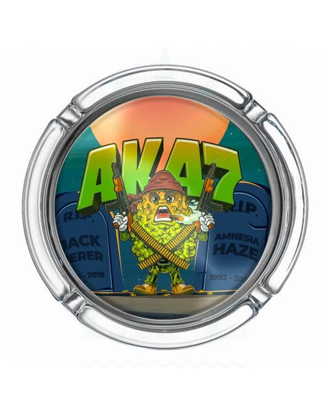 AK-47 Glass Ashtray