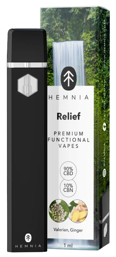 Hemnia CBD and CBN Disposable Vape Relief