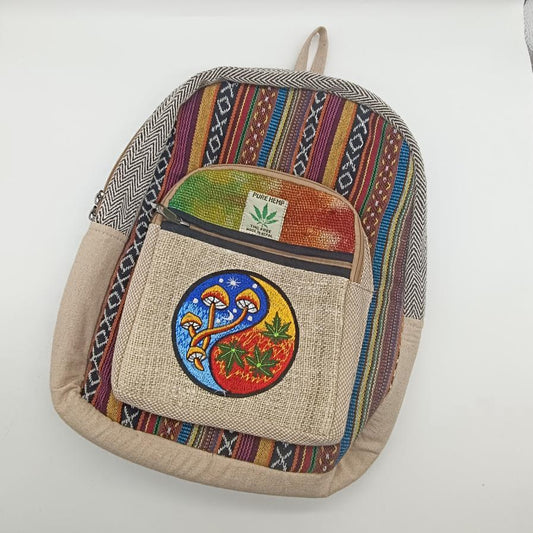 Yin-Yang Mushroom Small Backpack