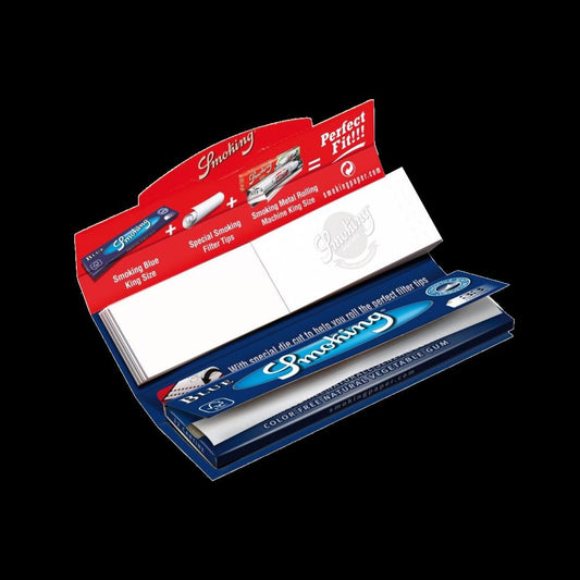 ‘Smoking’ Blue Kingsize Papers with Tips